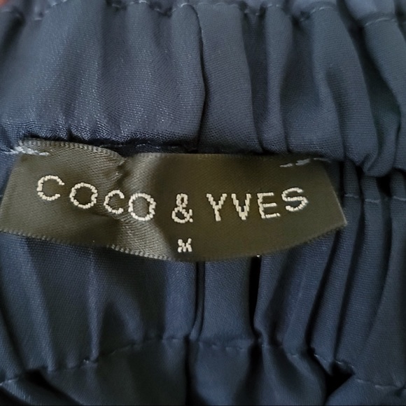 COCO & YVES Romper Shorts Cross Front Blue Size M - Picture 4 of 11